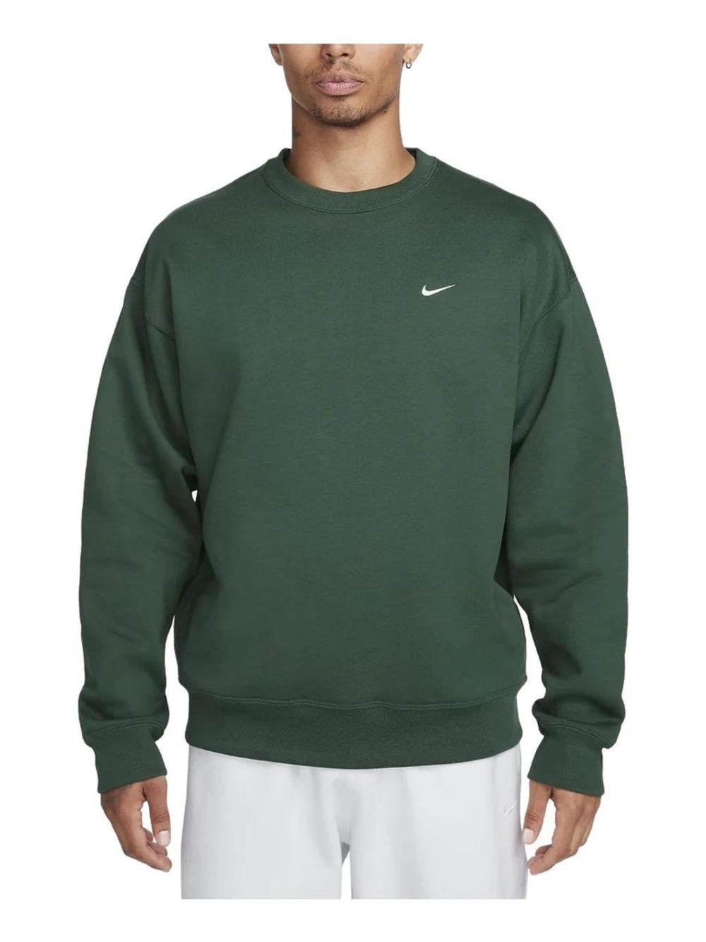 Nike Men’s Crewneck Fleece Sweatshirt Dark Green Extra Large